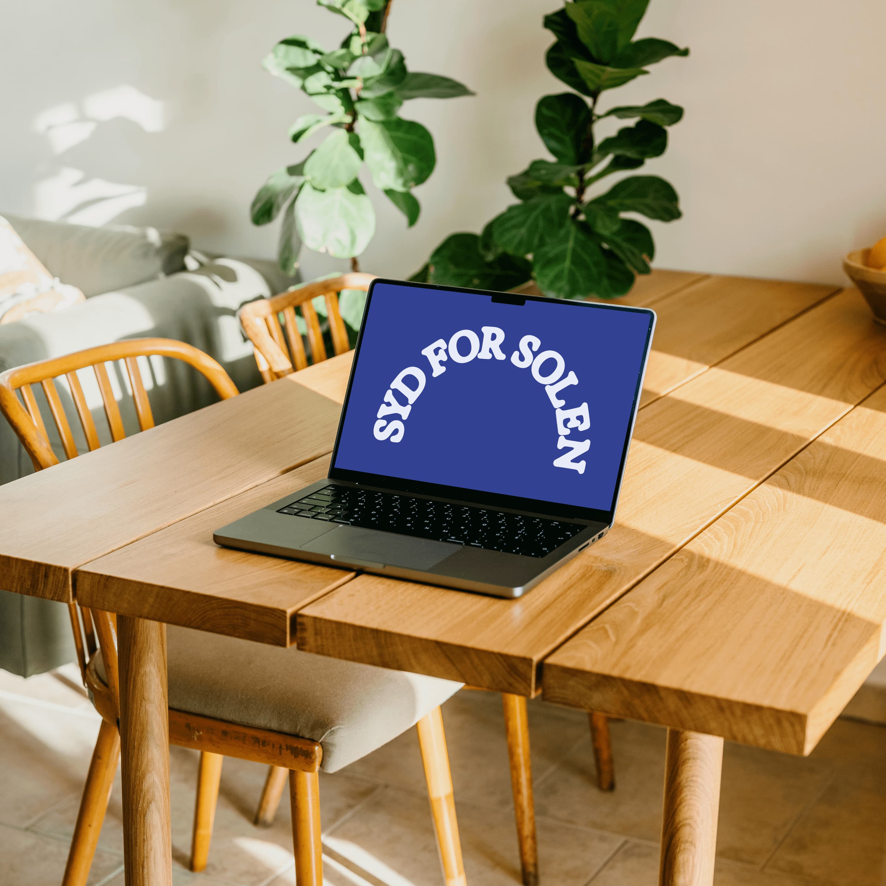 Syd for solen mockup